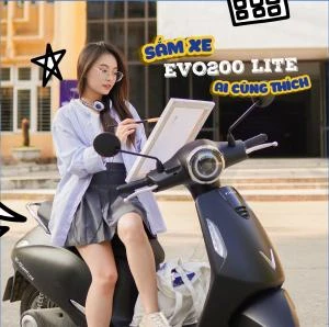 Xe Máy Điện VinFast Evo 200 Lite Kèm Pin - Xe điện Vivu