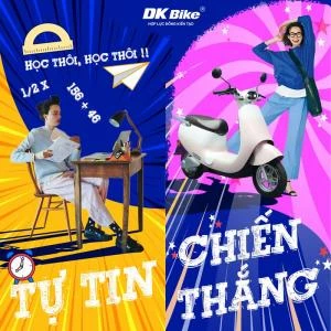 Xe Máy Điện DK Lyva Moda (Chạy: 90km/ lần sạc) - Xe điện Vivu