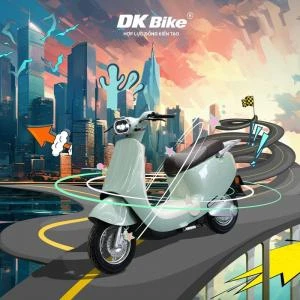 Xe Máy Điện DK Lyva Moda (Chạy: 90km/ lần sạc) - Xe điện Vivu