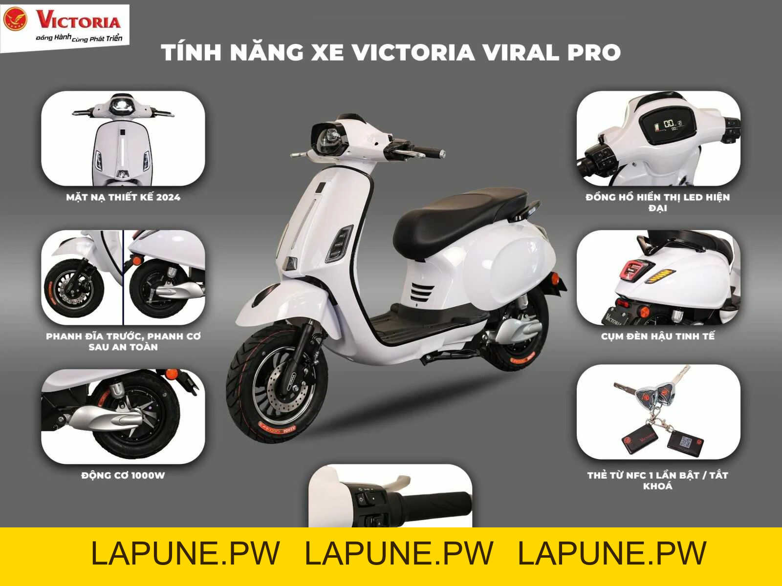 Xe Máy Điện Victoria Viral Pro Việt Nhật - Xe điện Vivu