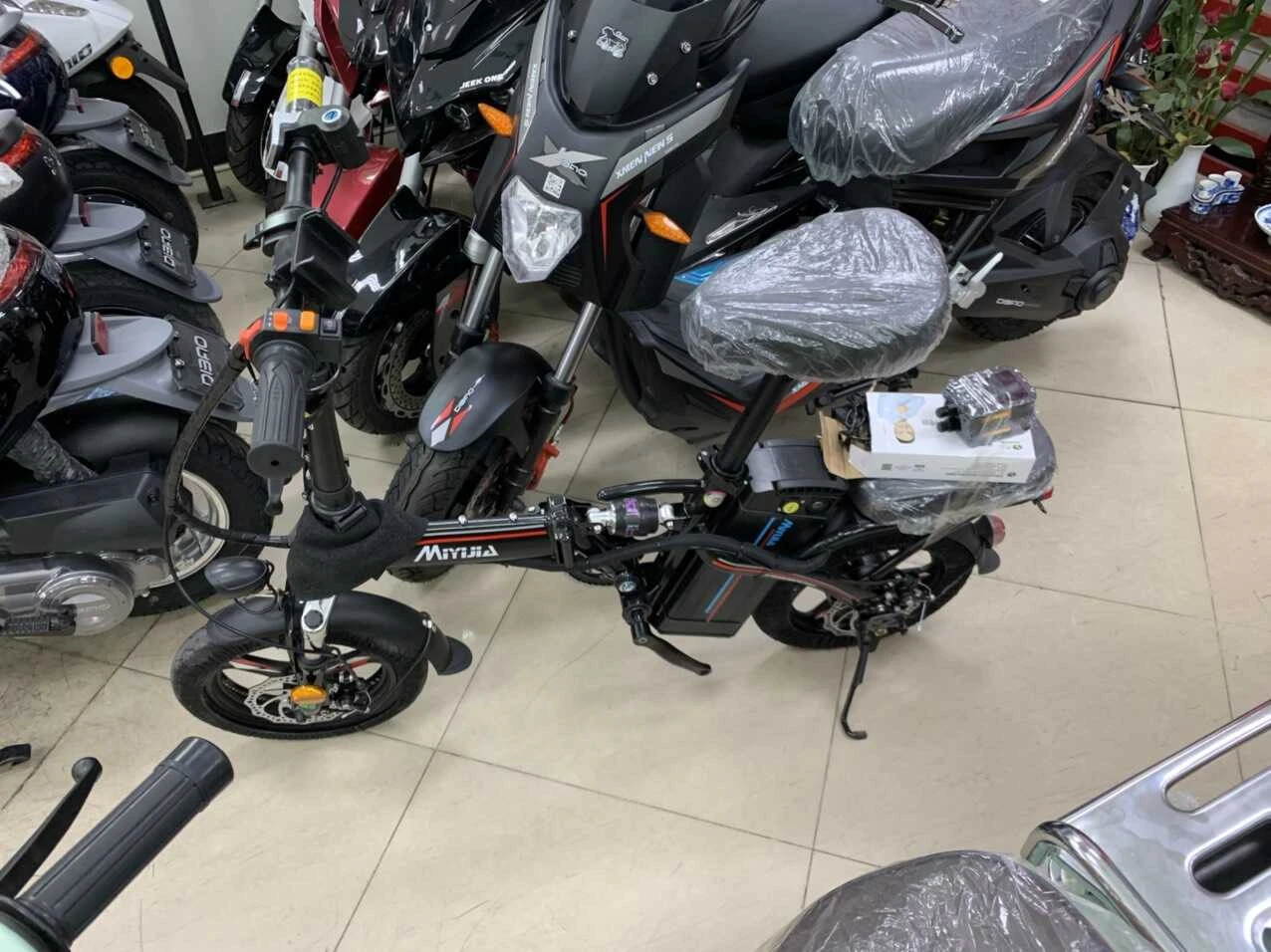 Xe Đạp Điện Gấp MiYiJiA Pin Litium 48V chạy 50km - Xe điện Vivu