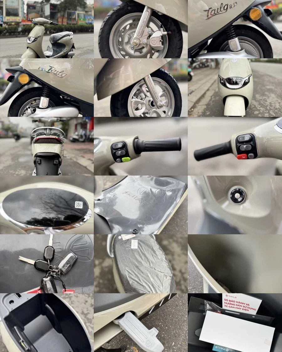 Xe Máy Điện Tailg Venus R53 6 Ắc Quy 23A 100km/1 Lần Sạc - Xe điện Vivu